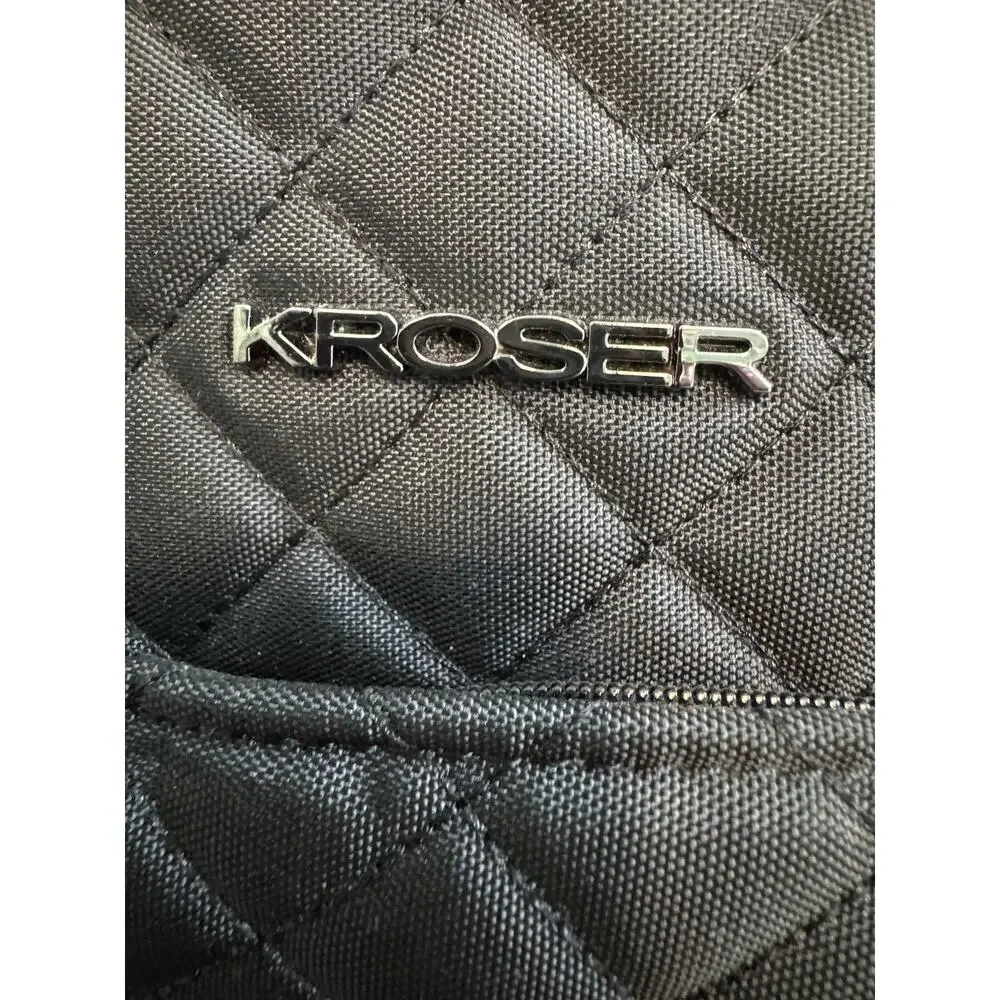 Kroser Laptop Work Tote Travel Bag Black Water Repellent Interior Pockets